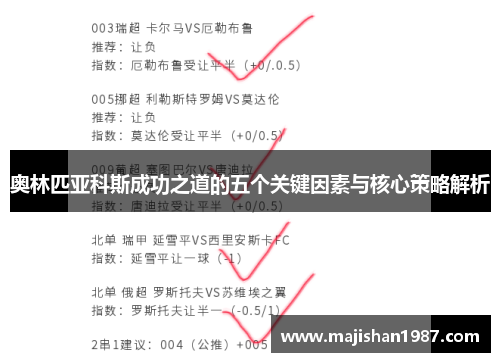 奥林匹亚科斯成功之道的五个关键因素与核心策略解析